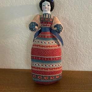 American Avon Heirloom vintage collectibles Colorful Folk Art Doll